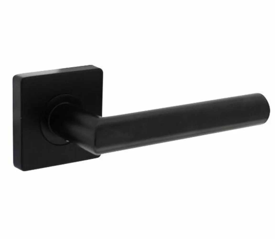 Deurkruk Bastian vierkant 55x55x10mm zwart