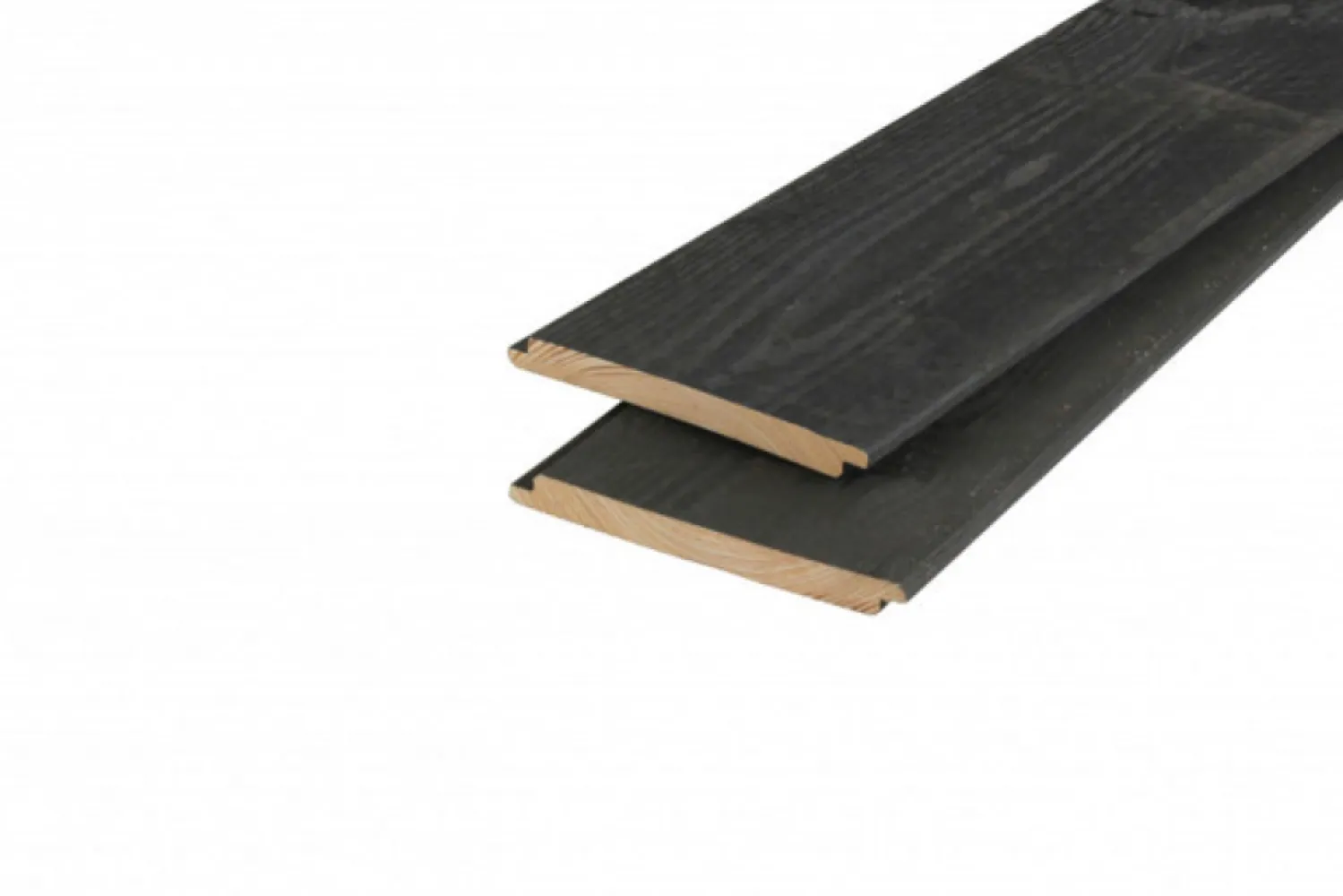 Sponning plank douglas 9-20mm/18x190mm Zwart