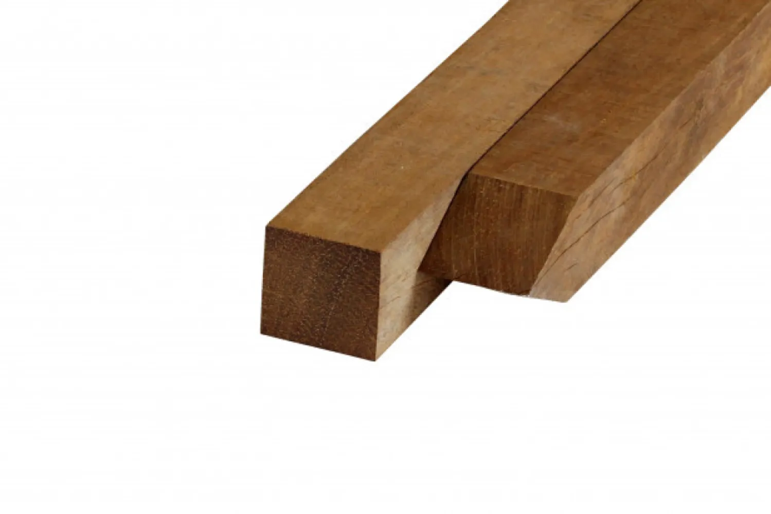 Azobe Paal bezaagd 70x70x3000 mm hardhout gepunt