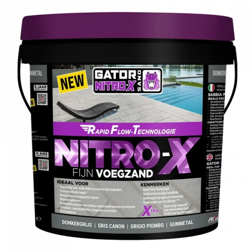 Gator Nitro x Fijn Voegmortel 12,5kg