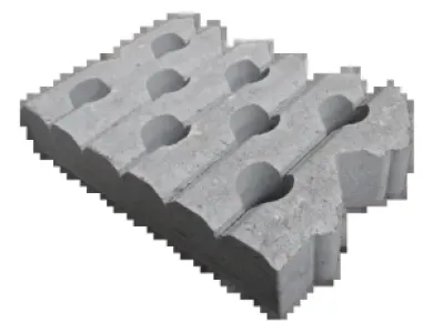 Grastegel type B 60x40x12 cm Grijs