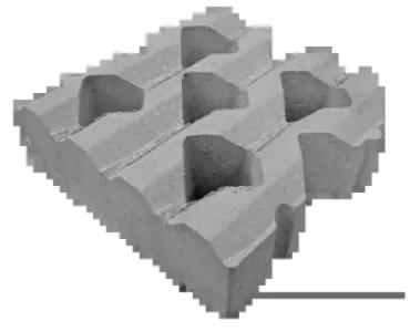 Grastegel type C 40x40x12 cm Grijs