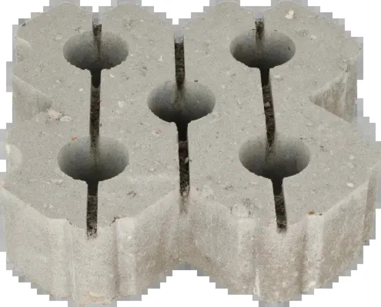 Grastegel type W 40x40x12 cm