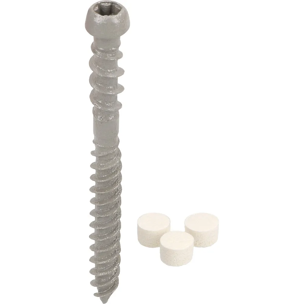 Unipanel schroef 4x50mm incl. dopjes + bitje doos 100 st